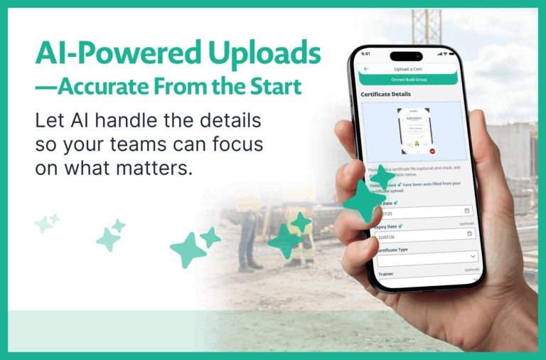 AI-Powered Certificate Uploads — Accurate Data from the Start