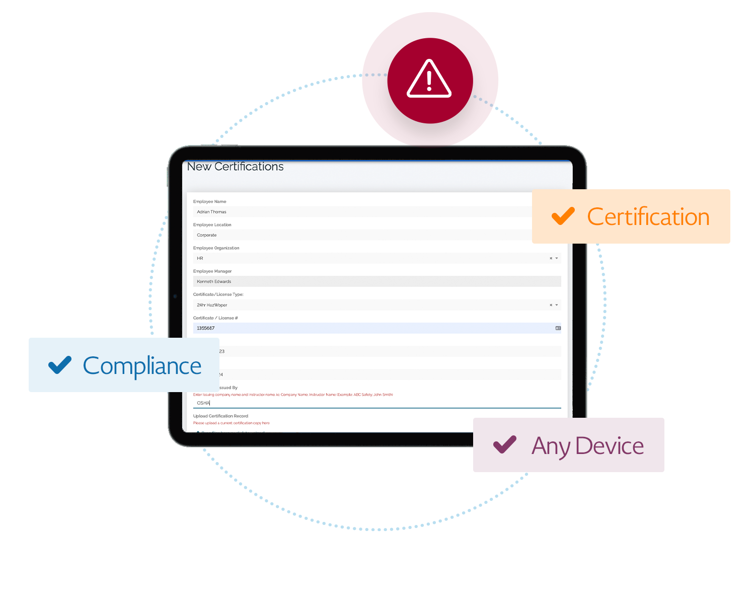 Never miss a certification expiration